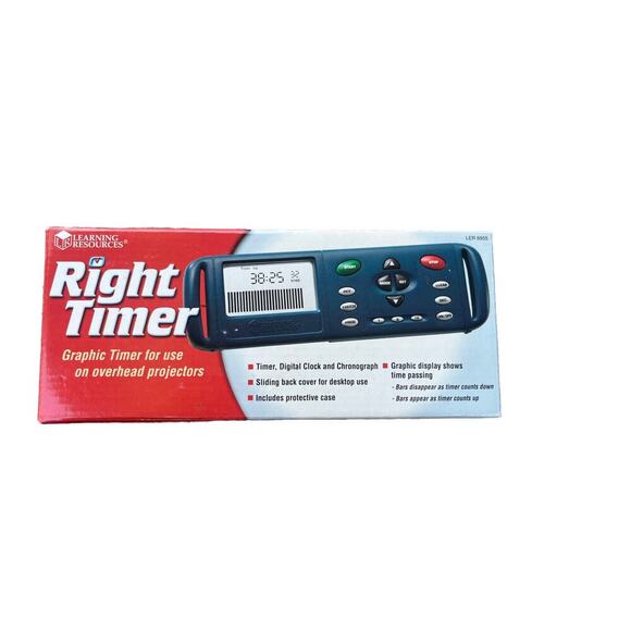 Learning Resources Right Timer LER6955 Overhead / Desktop Timer Free US Shipping - Picture 1 of 1